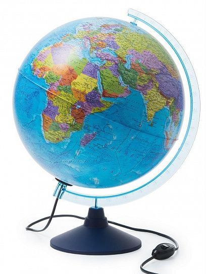 Интерактивный глобус Земли политический 32 см с подсветкой