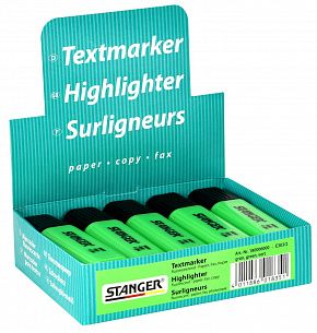 Маркер текстовый Stanger Textmarker Classic 1—5 мм, зеленый, скошенный