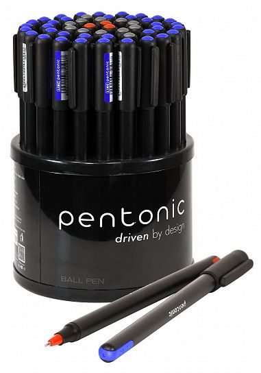 Ручка шариковая Linc PENTONIC ассорти 0,7 мм черный круглый корпус игольчатый наконечник
