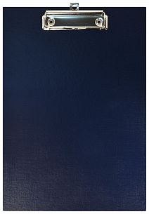 Планшет LITE А4, 225х315 мм, с зажимом, картон с бумвиниловым покрытием, синий