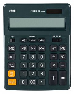 Калькулятор DELI EM888F-green 12 разрядный настольный зеленый