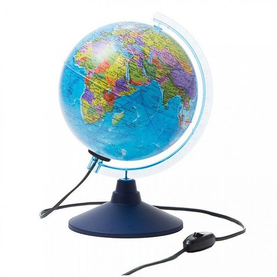 Интерактивный глобус Земли политический 21 см с подсветкой