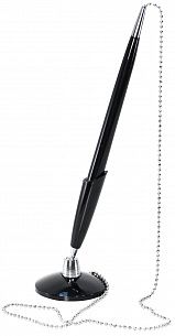 Ручка на подставке INFORMAT ОФИС? 0,7 мм синий, цвет корпуса черный