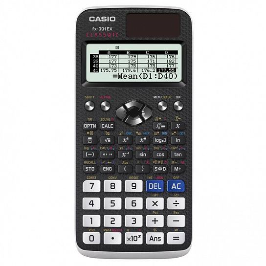 Калькулятор CASIO FX-991EX 552 функции, научный, 12-разрядный, черный, сертифицирован для ЕГЭ