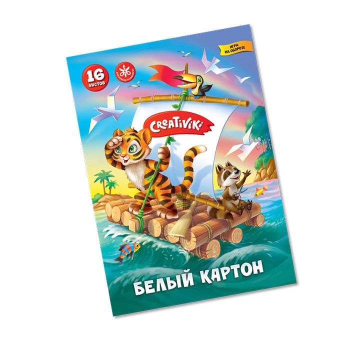 В продажу поступил белый картон Creativiki 16 листов!