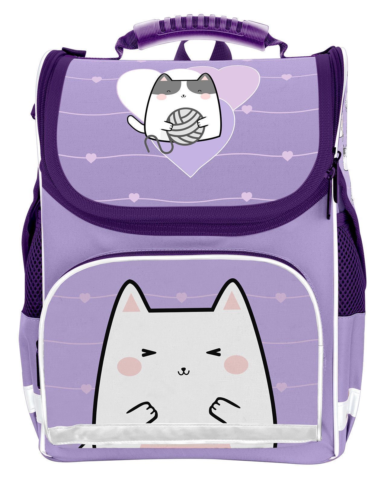 Рюкзак подростковый Schoolformat BASIC MEOW POWER 13л сиреневый ...