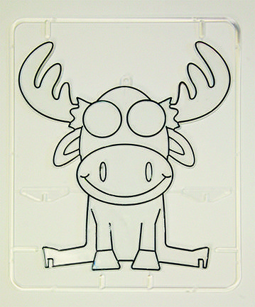 Трафарет для витража ЛОСЬ: купить по низкой цене оптом или в розницу с ...