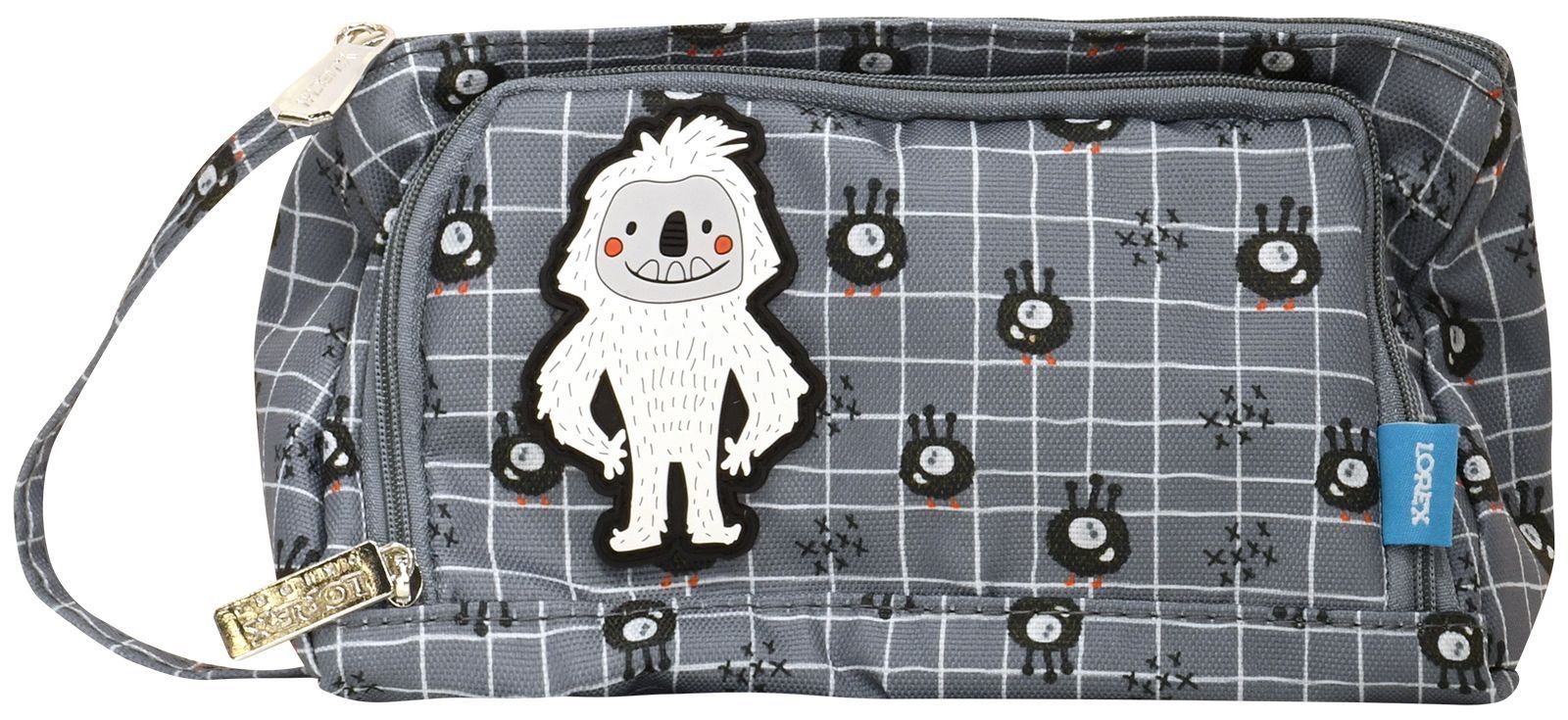 Пенал 1 отд. сред. LOREX KIDS CUTE MONSTERS 210x85x105 мм серый полиэстер Пенал 1 отд. сред. LOREX KIDS CUTE MONSTERS 210x85x105 мм серый полиэстер