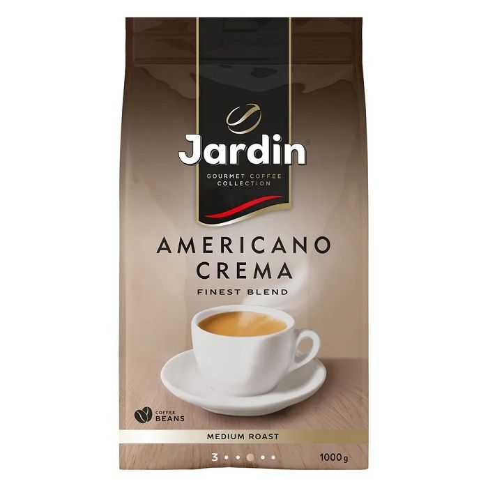Кофе в зернах Jardin AMERICANO CREMA 1 кг пакет: купить по низкой цене ...