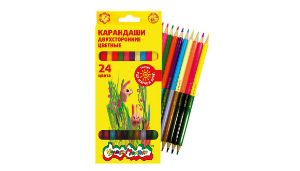 НОВИНКА! Цветные двухсторонние карандаши Каляка-Маляка® 12 штук – 24 цвета!
