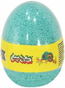 Пластилин шариковый мелкозернистый Каляка-Маляка зеленый 150 мл в яйце