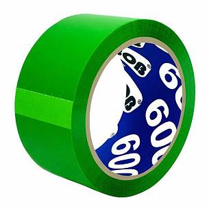 Клейкая лента упаковочная Unibob 48 мм х 66 м, 45 мкм, зеленая