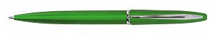 Ручка для логотипа шариковая автоматическая INFORMAT INSPIRATION 0,7 мм, синяя, зеленый корпус