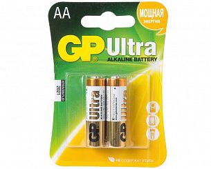 Батарейки GP ULTRA AA LR6 алкалиновые 1,5V 2 шт/упак