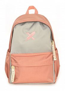 Рюкзак LOREX ERGONOMIC M7 GRAY & ROSE, 20 л, 30х15х45 см, 1 отделение, молния, женский