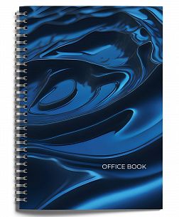 Тетрадь 120 л. А4 клетка гребень офс. INFORMAT OFFICE BOOK мелованный картон, матовая ламинация