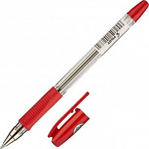 Ручка шариковая BPS-GP 0,7 мм красная резиновый грип