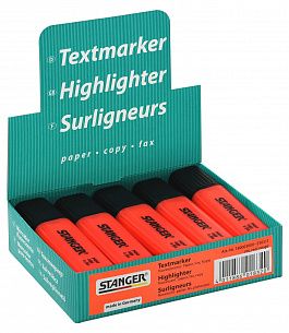 Маркер текстовый Stanger Textmarker Classic 1—5 мм, красный, скошенный