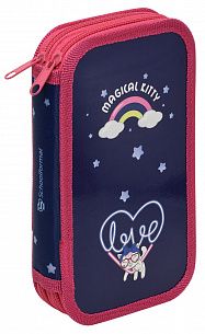 Пенал двухсекционный Schoolformat KITTEN'S DREAMS 190х105 мм, молния
