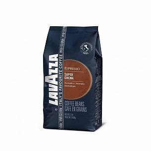 Кофе зерновой LAVAZZA SUPER CREMA 1 кг. в пакете