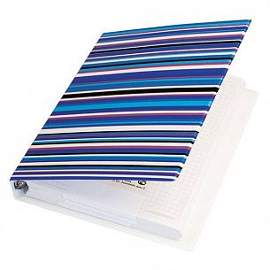 Тетрадь со сменным блоком 160 л. А5, клетка, на кольцах INFORMAT CONFETTI ПВХ