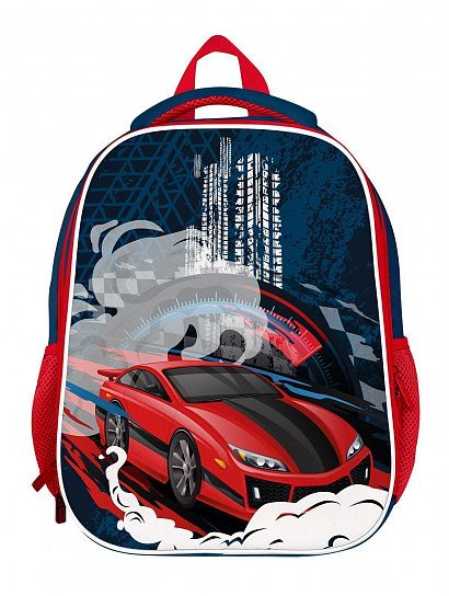 Рюкзак Schoolformat ERGONOMIC LIGHT RED RIDE 19 синий 38х29х18 жесткокаркасный 2 отделения для мальчиков
