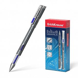 Ручка гелевая ErichKrause MEGAPOLIS GEL 0,5 мм синяя