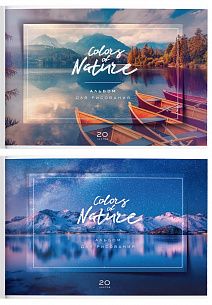 Альбом для рисования 20 л. А4-, скрепка Creativiki ПРИРОДА офсет