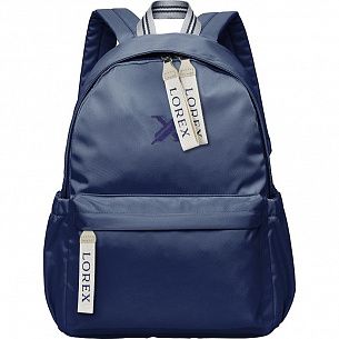 Рюкзак LOREX INDIGO, модель ERGONOMIC M7, мягкий, односекционный, 45x30x15 см, 20 л, синий, универсальный
