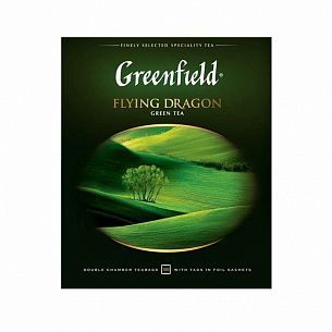 Greenfield Flying Dragon Чай зеленый в пакетиках 100 шт