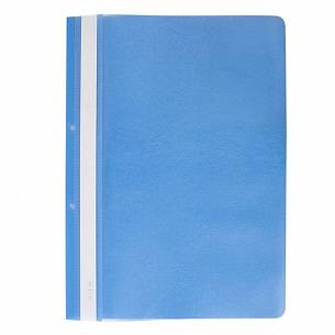 Папка-скоросшиватель Stanger А4, голубая, пластик 180 мкм, карман для маркировки