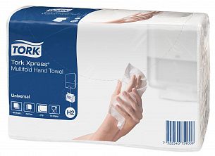 Полотенца TORK UNIVERSAL, 2 слойное, Z-сложение, 23,4х21,3 см, 190 л., натуральный