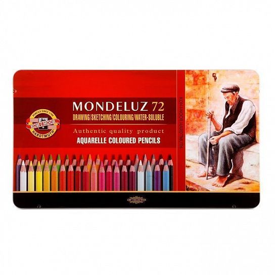 Набор акварельный карандашей Koh-I-Noor MONDELUZ OLD MAN 3727 72 цвета
