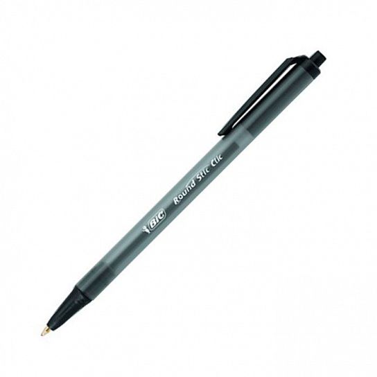 Ручка шариковая автоматическая ROUND STIC CLIC 1 мм черная