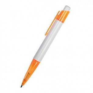 Ручка шариковая «Луиза», бело-оранжевая