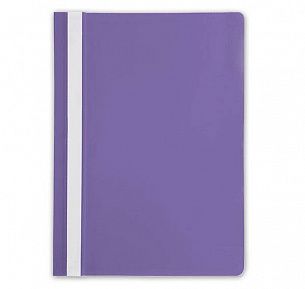 Папка-скоросшиватель LITE А4, фиолетовая, пластик 110 мкм, карман для маркировки