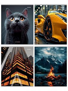 Тетрадь 96 л. А5 клетка, на скрепке, офсет Проф-пресс МИКС-9520 мелованный картон