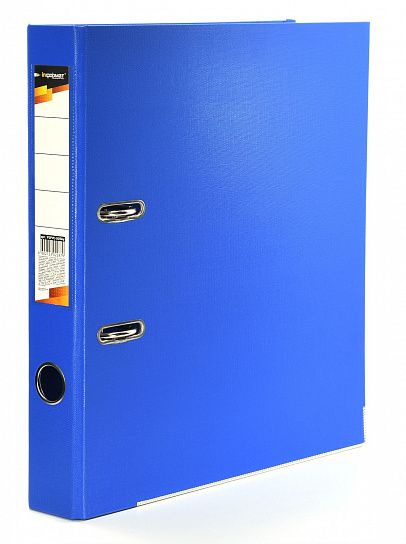 Папка-регистратор INFORMAT 55 мм двухстороннее покрытие PVC, ярко-синяя