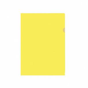 Папка-уголок INFORMAT А4, прозрачный пластик 150 мкм, желтая