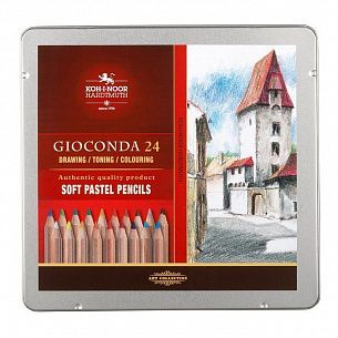 Карандаши пастельные GIOCONDA SOFT, 24цв