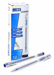 Ручка гелевая LINC COSMO, 0,5 мм, синяя