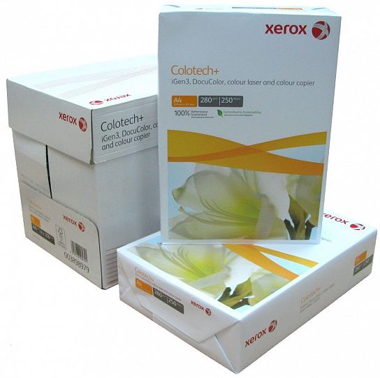Бумага для полноцветной лазерной печати Xerox Colotech Plus А4 280 г/м2 250 л.