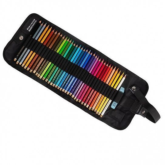 Набор цветных карандашей художественных Koh-I-Noor POLYCOLOR 3825 36 шт пенал-рулон текстильный на кнопке