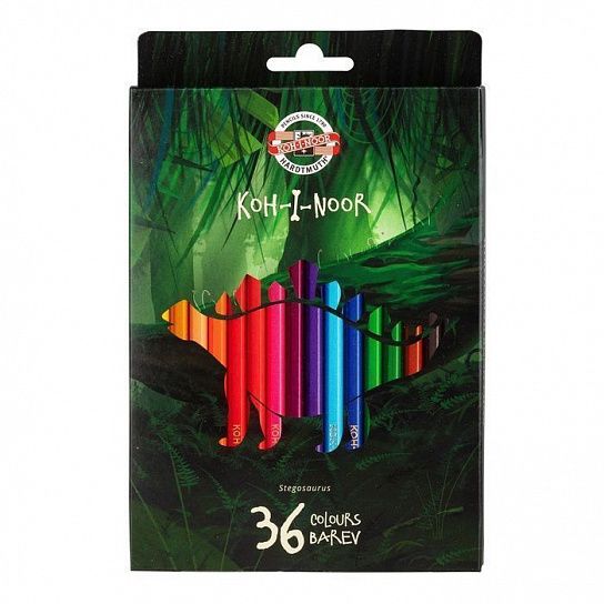 Набор цветных карандашей Koh-I-Noor DINO 3595 36 цветов