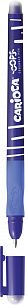 Ручка со стираемыми чернилами CARIOCA OOPS "пиши-стирай" 0,70 мм синий цвет корпуса: синий резиновый грип круглый корпус