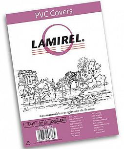 Обложка для переплета Lamirel А4 пластик 200 мкм прозр. 100 шт/упак
