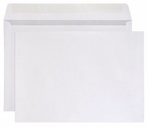 Конверт почтовый С4 (229х324)  чистый, белый, декстрин, 90 г/м2