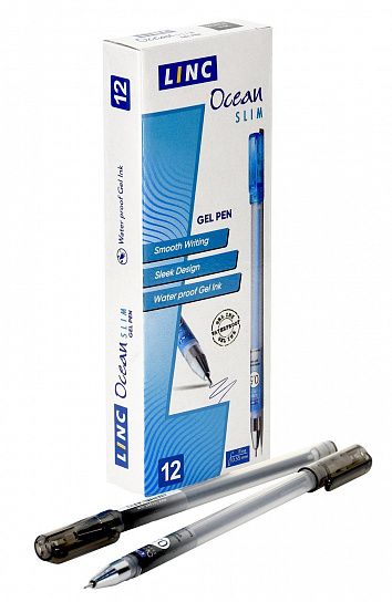 Ручка LINC Ocean Slim, гелевая 0.5, черная