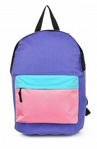 Рюкзак Creativiki STREET BASIC 17 л, 40х28х15 см, мягкий, 1 секционный, женский, фиолетово-розовый