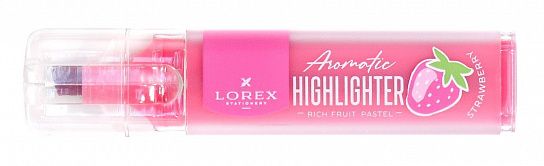 Маркер текстовый LOREX Aromatic RICH FRUIT.PASTEL 1—3,5 мм, фламинго, скошенный